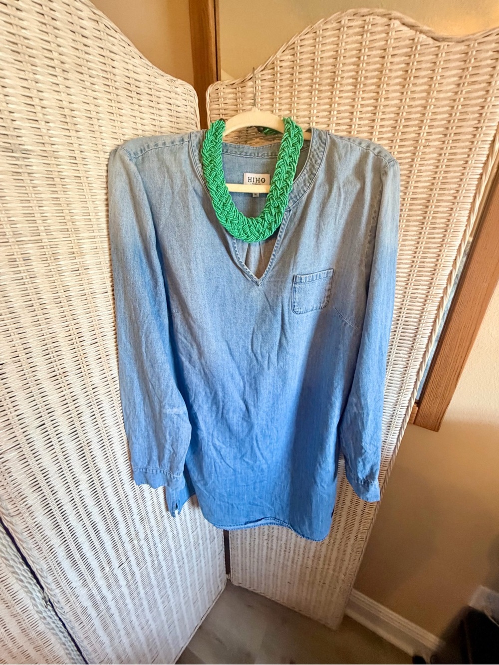 HIHO Light Blue Denim Dress Size XL